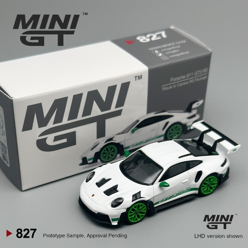 MINIGT 1:64 Porsche 911 (992) GT3 RS Tribute to Carrera RS Package MGT alloy Car Model 827