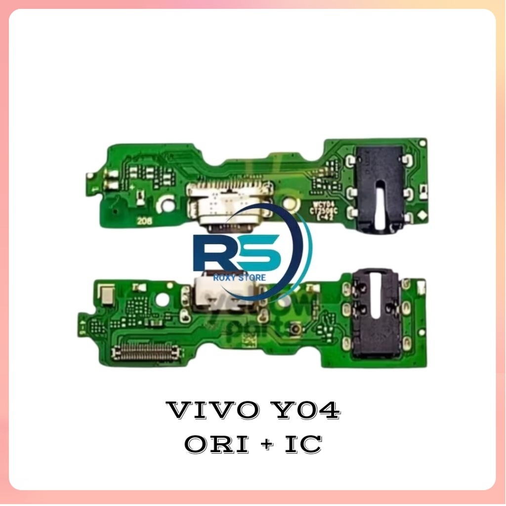 ORI KONEKTOR CHARGER - HEADSET VIVO Y04 MIC