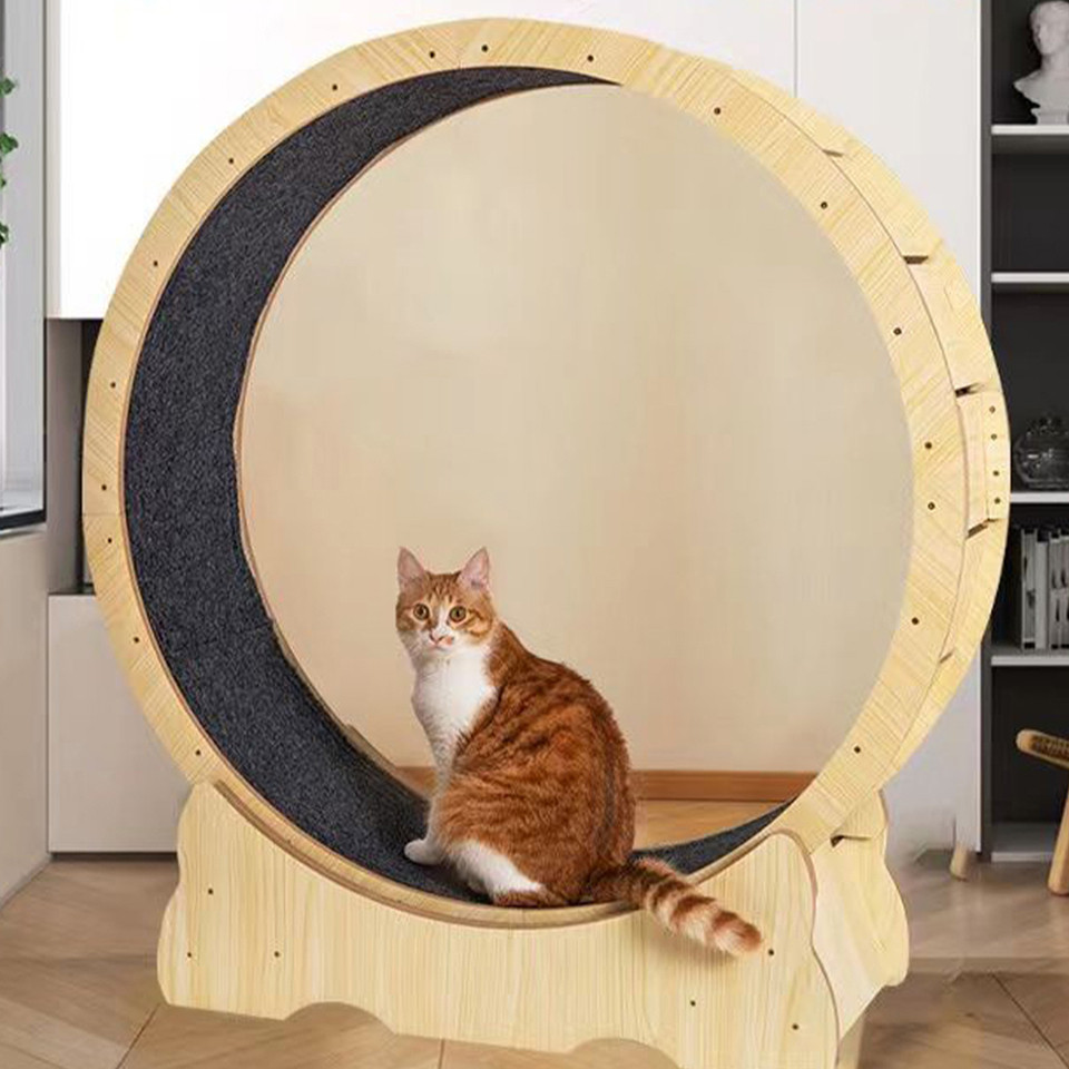 Cat Scratching Board Mat Cat Exercise Wheel Carpet Felt Cushion Cat Treadmill Wheel Scratcher Pad Ru