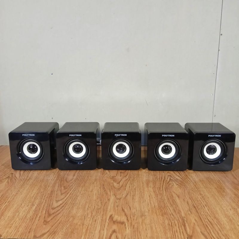 5PCS Speaker satelit Polytron 3inch bekas normal