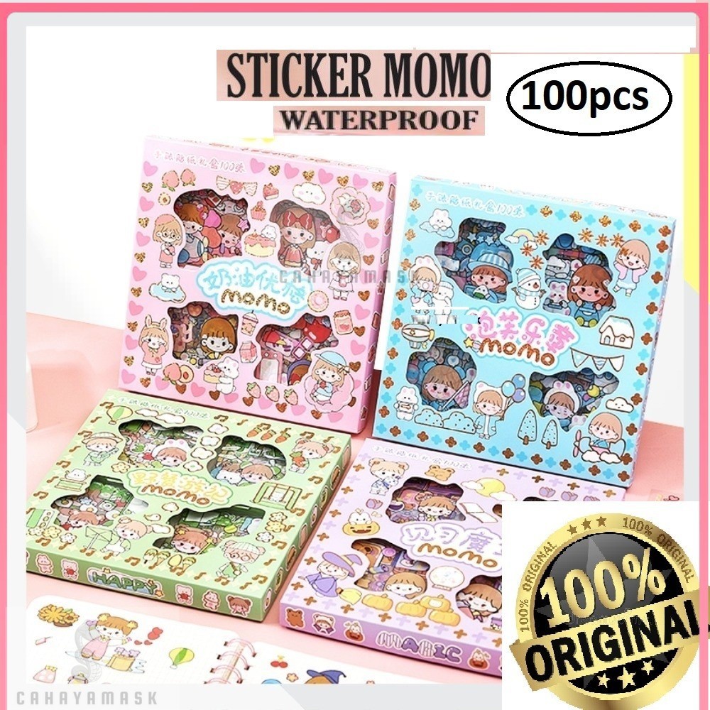 Stiker Viral Momo/Sticker Momo 100pcs/Box