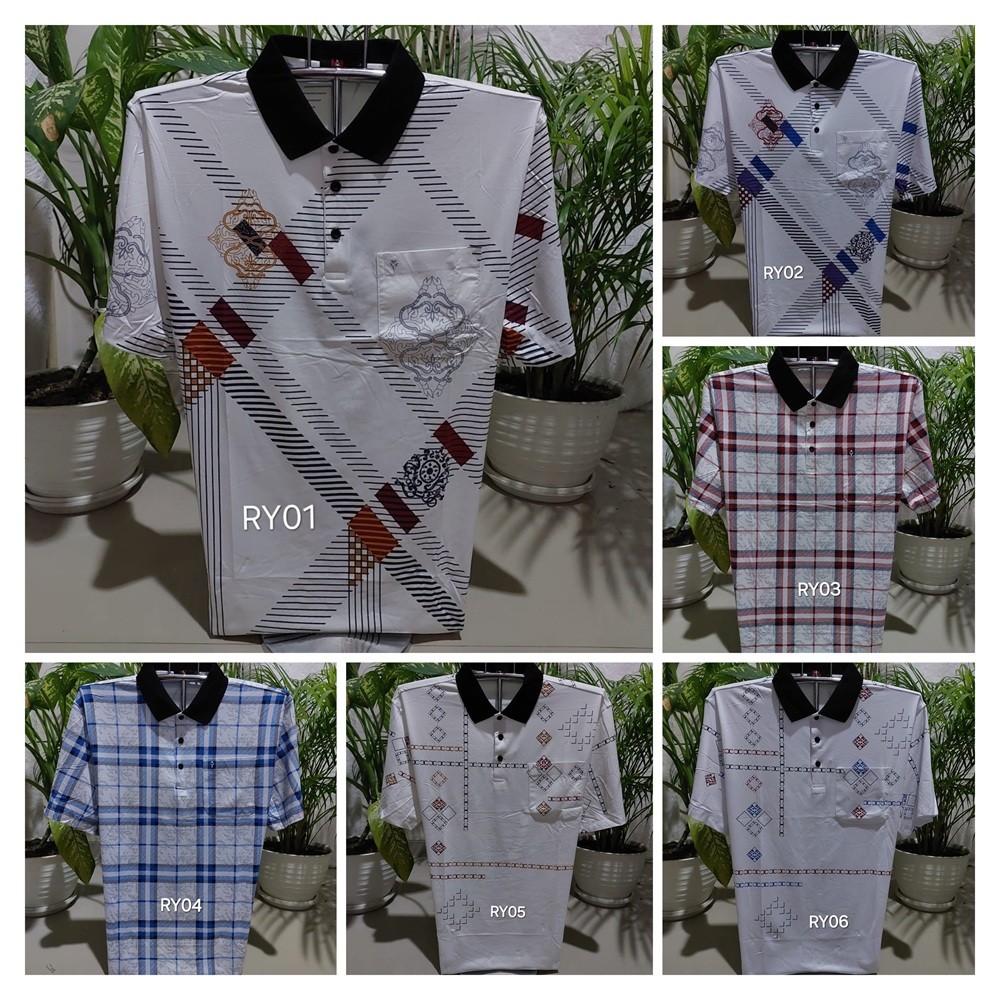 Kaos ORYONG Kerah Pria XL FIT TO XXL JUMBO LD 120 size XL 2XL XXL