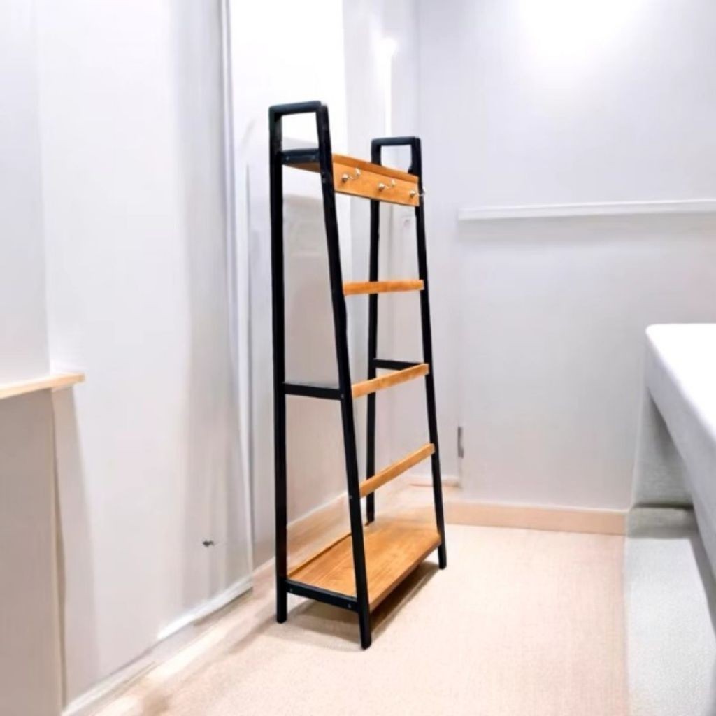 (VIRAL) Rak sajadah Rak mukena RAK MULTIFUNGSI estetik Tempat Sajadah Kayu