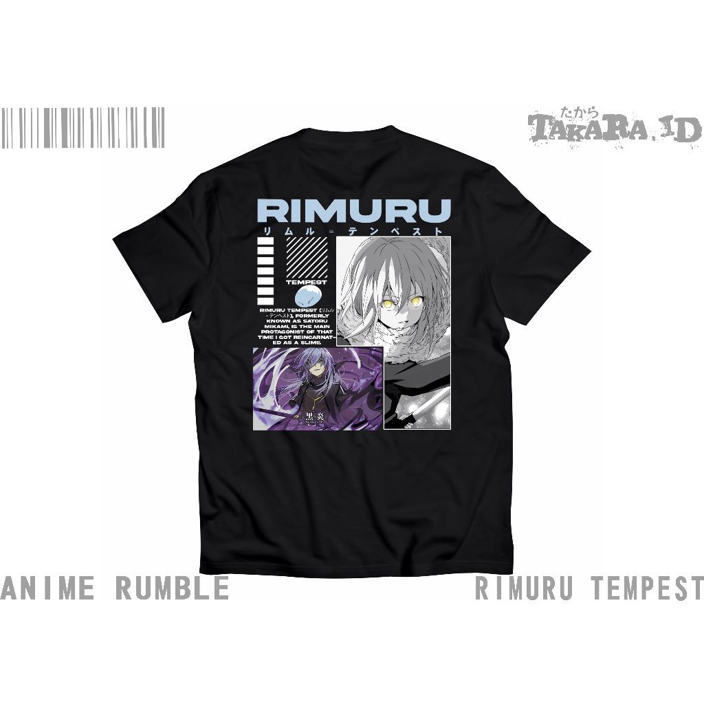Kaos Anime Rimuru Rimuru Tempest 02RT- T-Shirt Anime - Kaos Anime - Cotton Combed Unisex Streetwear