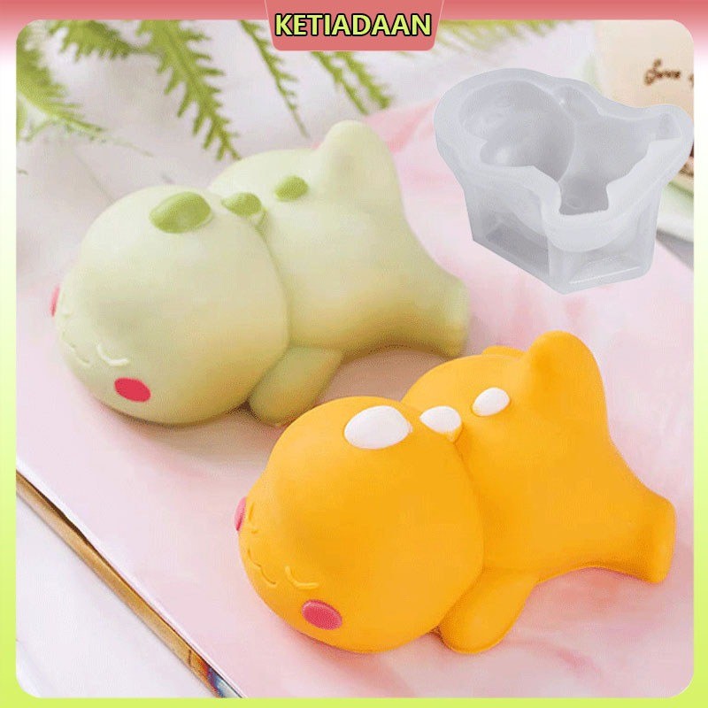 [Ready Stock] Cetakan Puding Mousse Silikon 3D Dinosaurus Panda Lucu / Cetakan Jelly Naga Susu Kecil