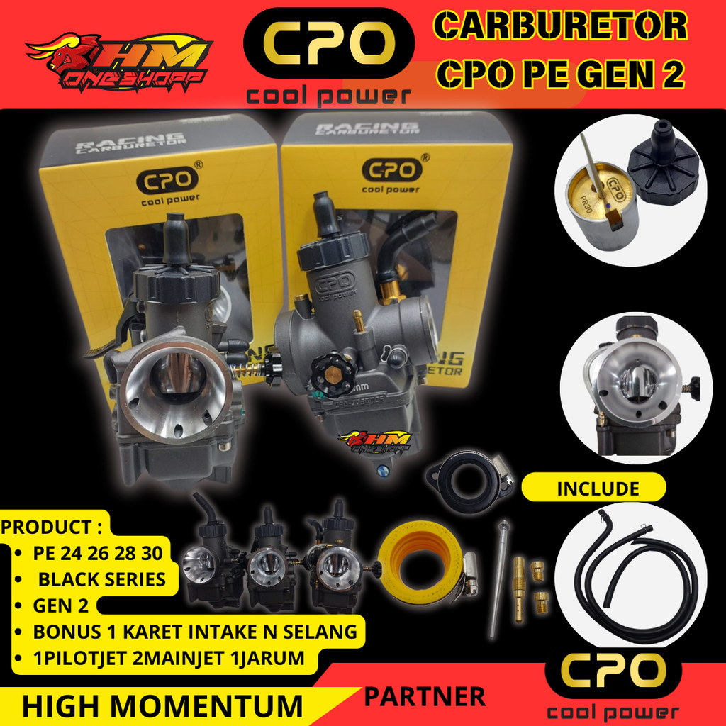 Karbu PE Karburator PE CPO 24 26 28 30 GEN 2 Cool Power Racing original
