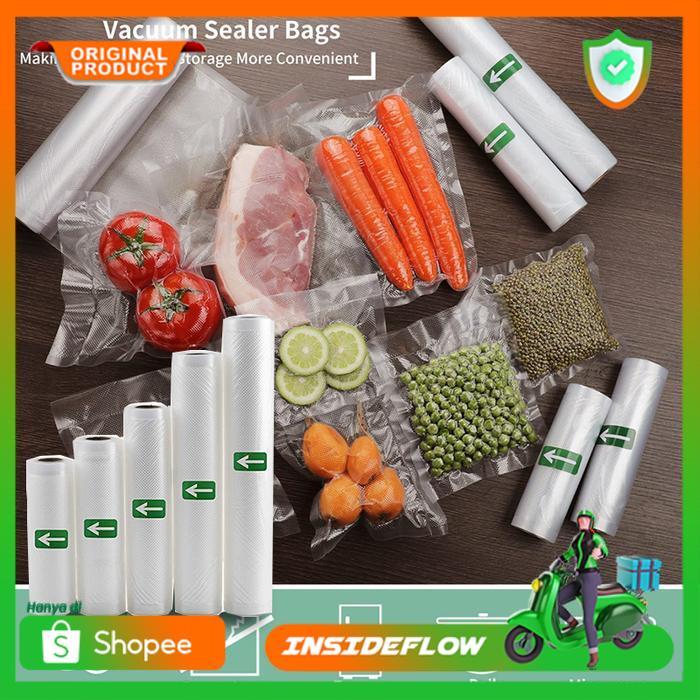 Kantong Plastik Vacum Sealer Makanan Emboss Vacuum