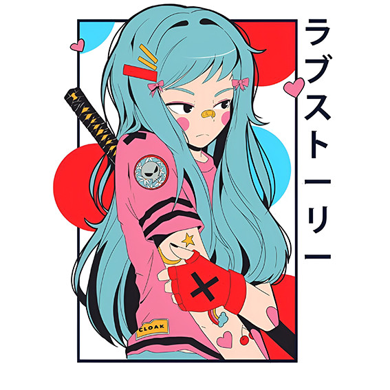 Sablon Gosok - ANIME - Siap Setrika - Sablon Desain Lengkap - Sesuai Gambar UN224