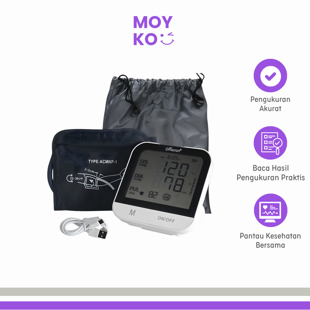 Tensimeter Digital Pengukur Tekanan Darah English Voice - BMP-A7VL