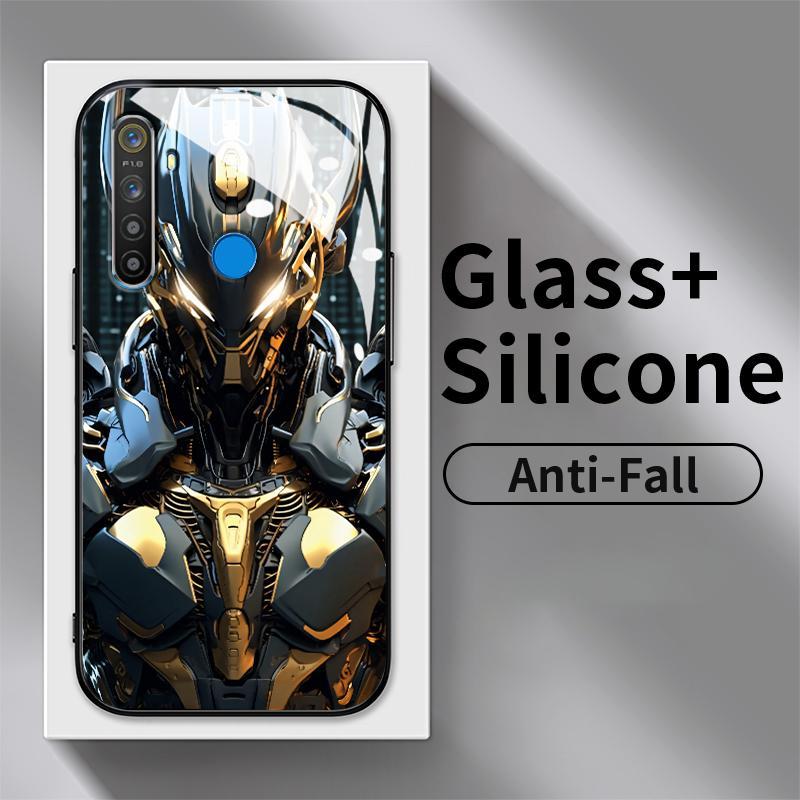 Casing Hp For Realme 5 5i 5s 3 3i Pro 6i 7 7i 8 5G 8s 8i 12 Lite 2 Q Q3 Q3i U1 V13 Glass Silicon Bac