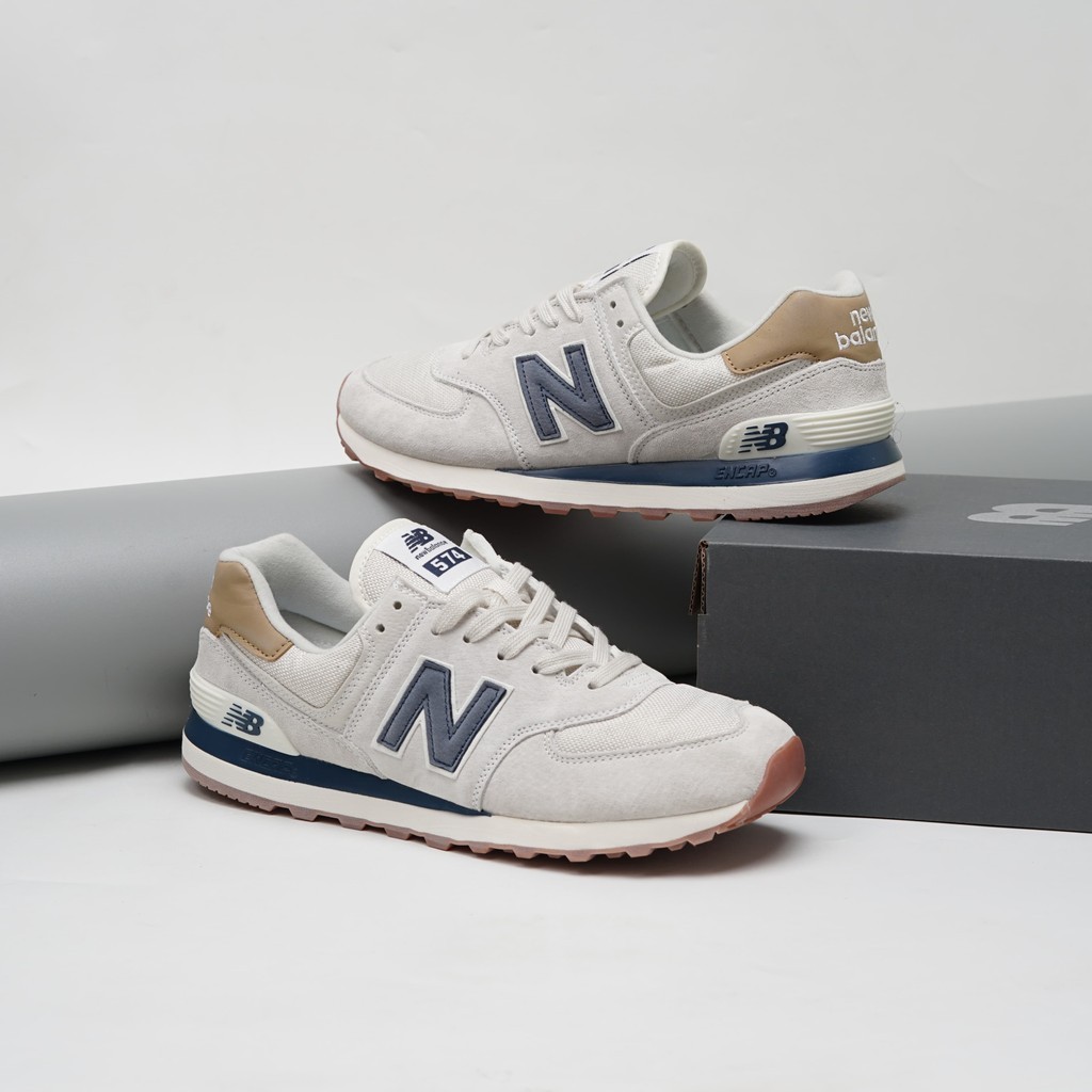 New Balance  574 Beige Navy