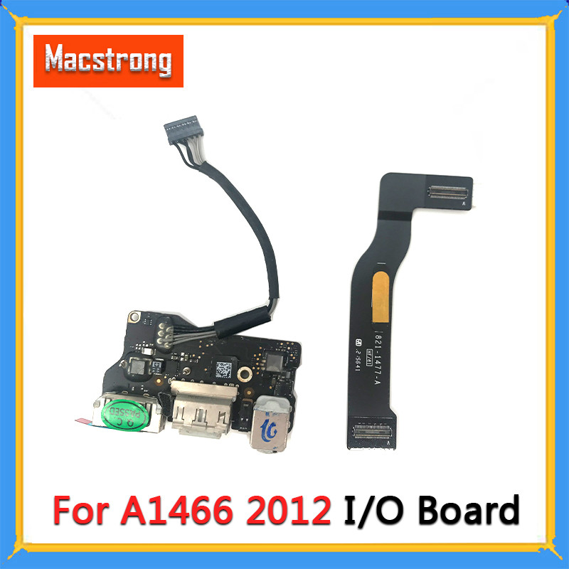 820-3214-A Original A1466 Power Jack Board for Macbook Air 13" A1466 I/O Board USB Auo 2012 With Cab
