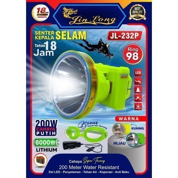 TERBARU SENTER KEPALA SELAM JL-232 200WATT
