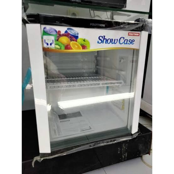 New Kulkas mini Showcase/Display Cooler POLYTRON Low Watt 50Liter *MEDAN