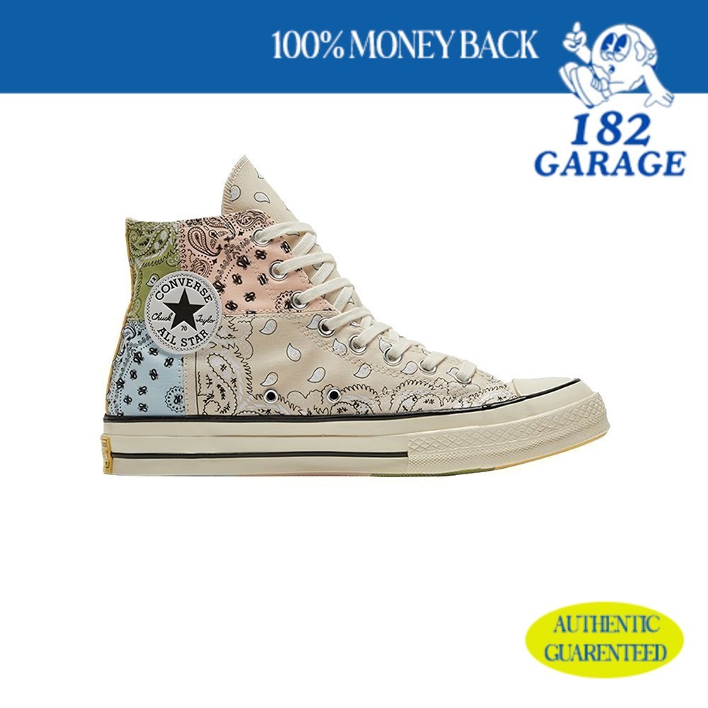 Sepatu Converse Chuck Taylor 70s x Offspring Paisley Beige Hi