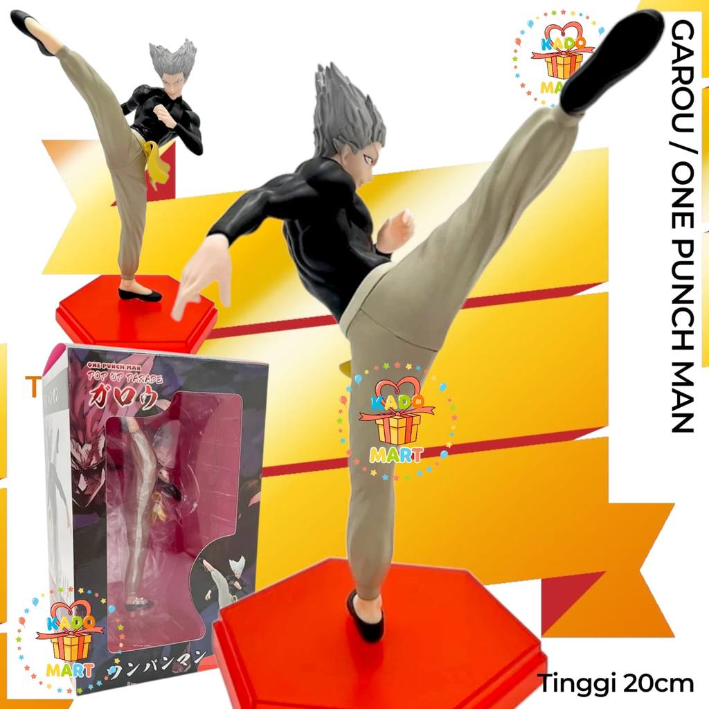 KOLEKSI Action Figure One Punch Man Garou Kick 20cm By POP UP Parade