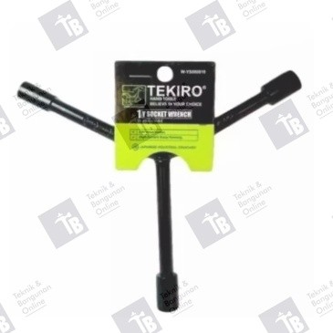 Tekiro Kunci Sock Y hitam 8-9-10-11-12-13-14-17 mm Kunci Sok 8 9 10 11 12 13 14 17 mm