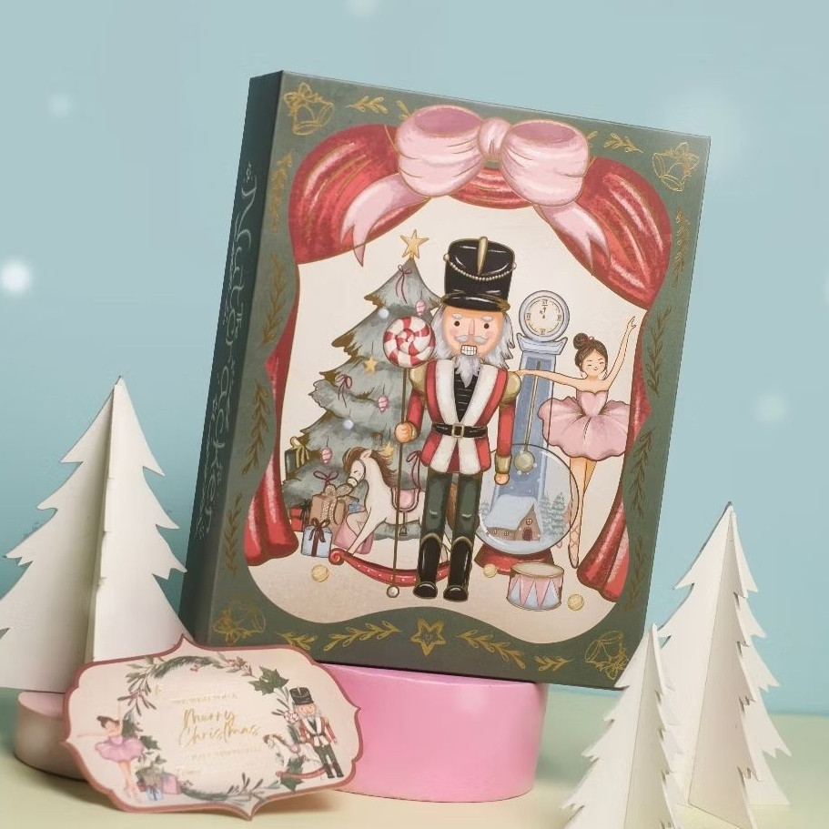 (1PCS) Hardbox Natal Hardbox Kue Natal Christmas Box Hardbox Christmas Kotak Hampers Natal