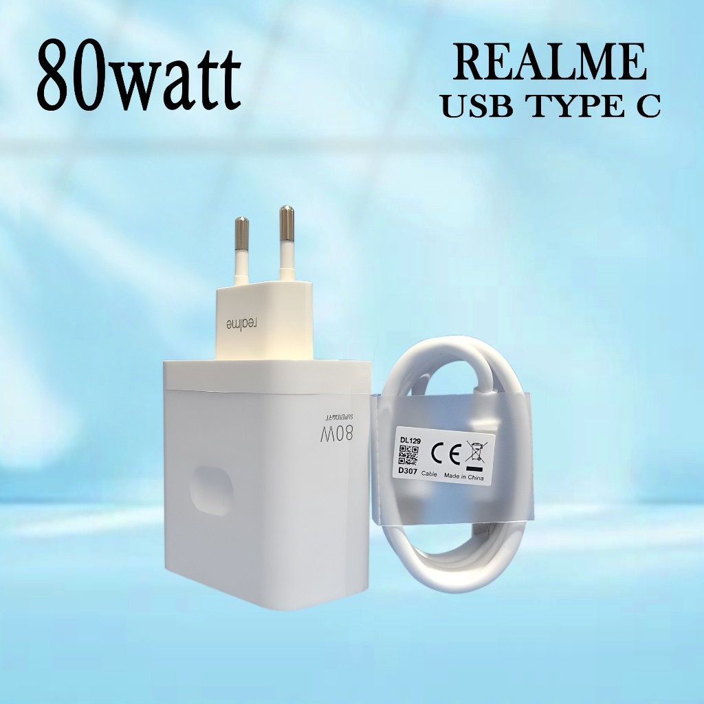 Charger Casan Realme 80W GT Neo 3 / GT Neo 3T ORIGINAL Superdart Type C