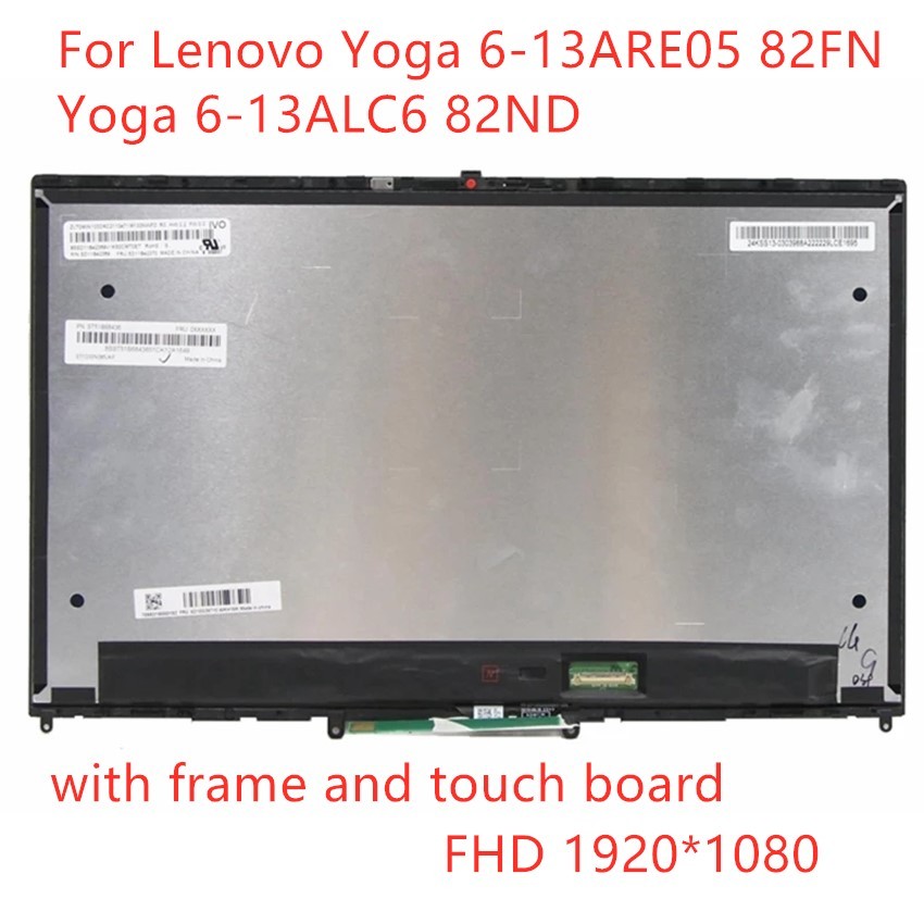 Original 13.3'' For Lenovo Yoga 6-13ARE05 82FN Yoga 6-13ALC6 82ND FHD LCD Tou Screen gitizer Laptop 
