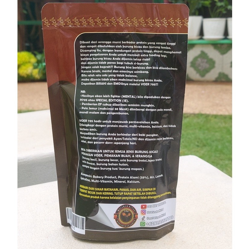 SALENEW VOER 705 BLACK PREMIUM 250 GRAMTERMURAH