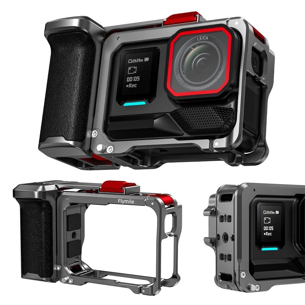 Aluminum Alloy Xplorer Grip Kit Camera Frame Shutter Button Quick Release Camera Grip Handle for ta3