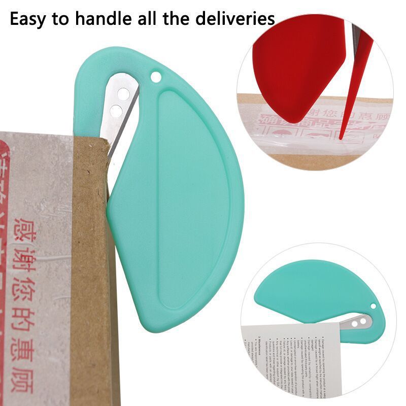 Cutter Letter Opener SDI 6765 Plastik Dengan Mata Pisau Logam Tersembunyi Mini