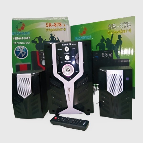 baru Speaker Multimedia 65w RMS RINREI SR-878A / Bluetooth / Super Bass