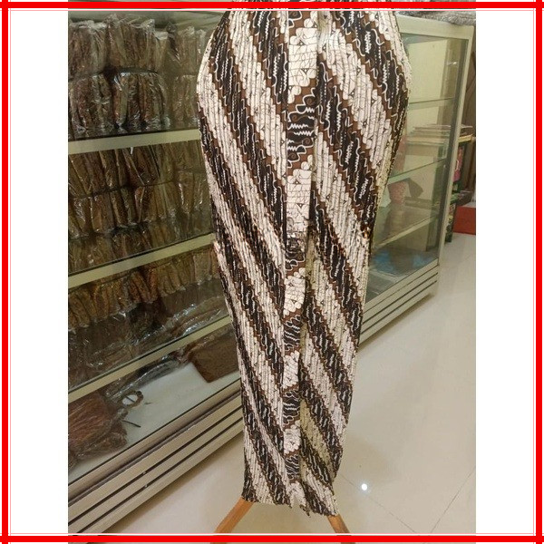PROMO Rok Plisket Wiru / Rok Plisket Batik, Motif Parang Sinta