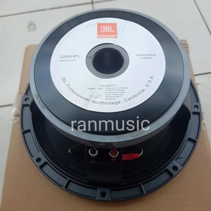 GS SPEAKER COMMPONENT JBL 2265HPL 12 INCH 2265 HPL