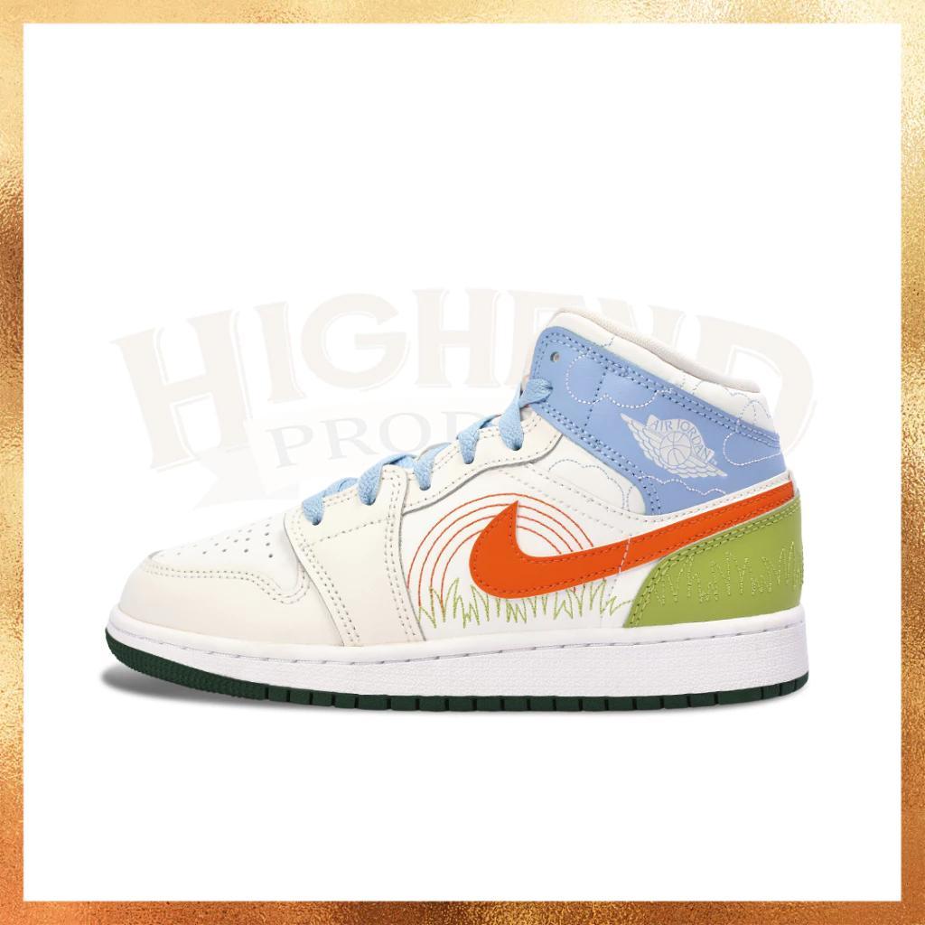 Sepatu AJ 1 Mid SE Stitch Women GS 100% Original