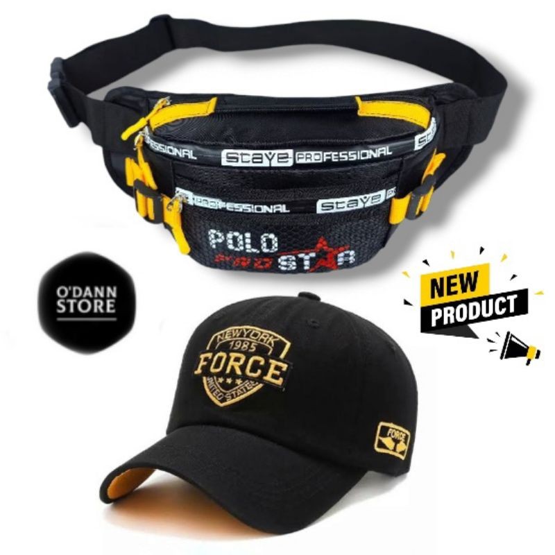 Buruan Cod Waistbag Pria Nylon Polyester Topi Baseball