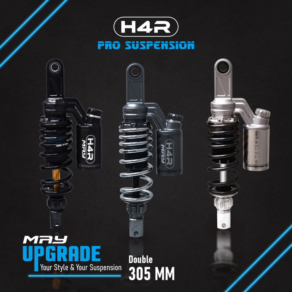 H4R MAY Shockbreaker Tabung Atas Double Shock Aerox Nmax New Nmax Old PCX 150 PCX 160 H4 .