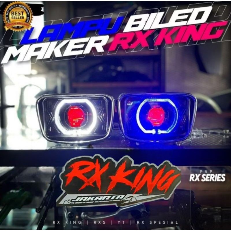 lampu oval rxking biled projie set ring batok siap pasang