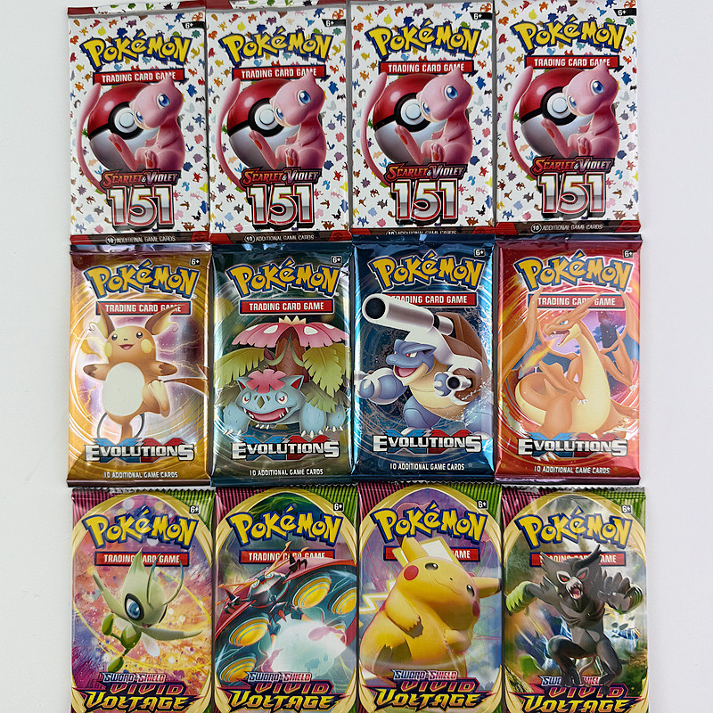 10/20Pcs English version Pokemon TCG: Evolutions Scarlet & Violet 151 classics Expansion Booster Pok