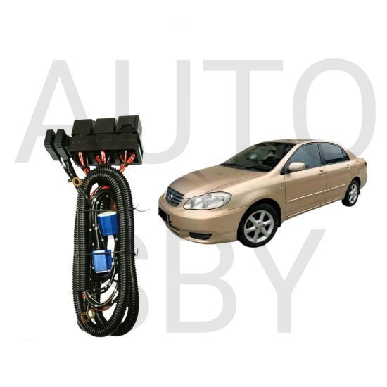 AS Relay Set Lampu Utama LED H4  Mobil Toyota corolla Altis gen1