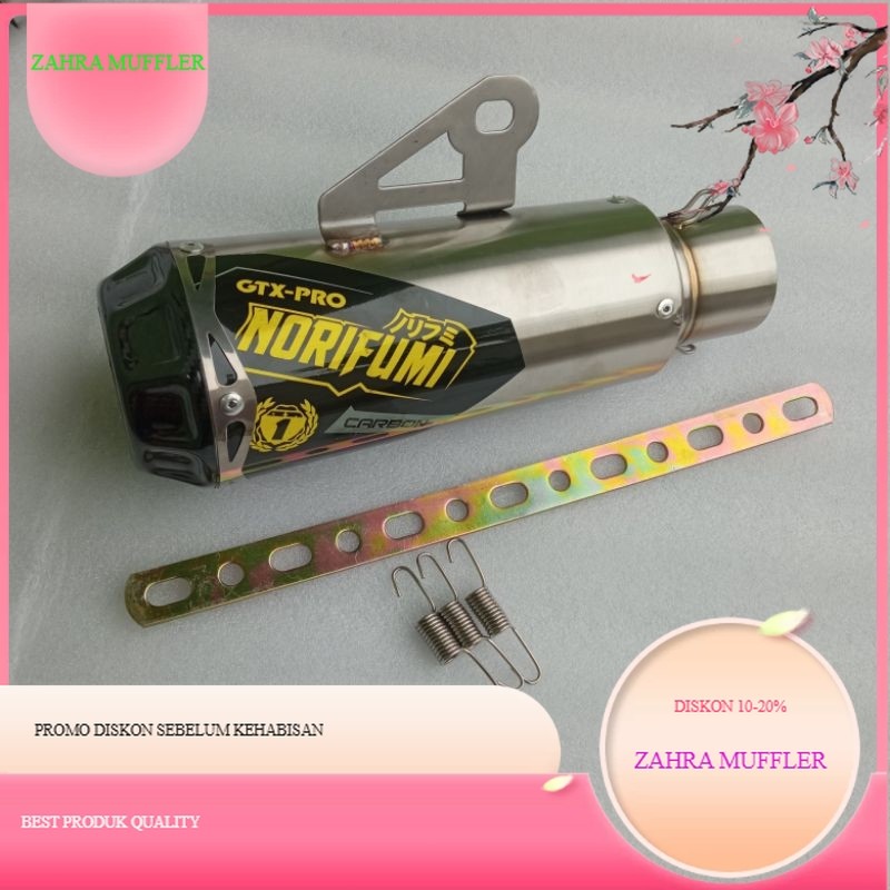 Knalpot norifumi gtx pro carbon inlet 50 mm all motor knalpot Norifumi GTX Slencer ONLY