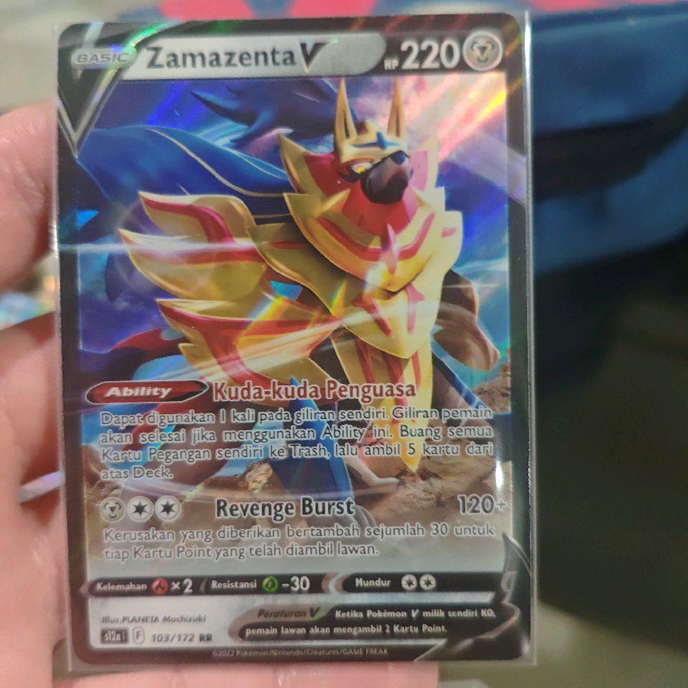 Zamazenta s12a RR 103/172 Kartu Pokemon TCG Original