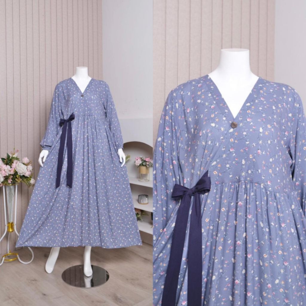 Azura Homedress BUTSANA.ID | Daster Gamis Rayon Premium  Busui Bumil | Daster jumbo Viral kekinian G