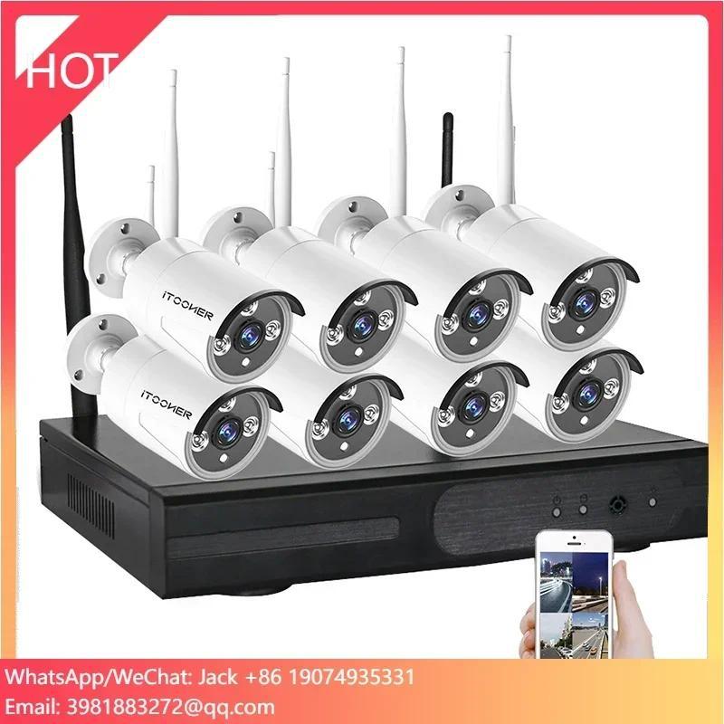 8CH IR HD Home Security Wireless NVR IP Camera System 720P CCTV Set Outdoor Wifi Cameras Video NVR S