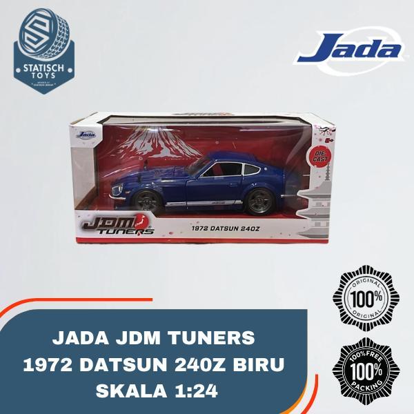 Jada JDM Tuners 1972 Datsun 240Z Biru Skala 24 Diecast Mobil Koleksi Original Openable Part