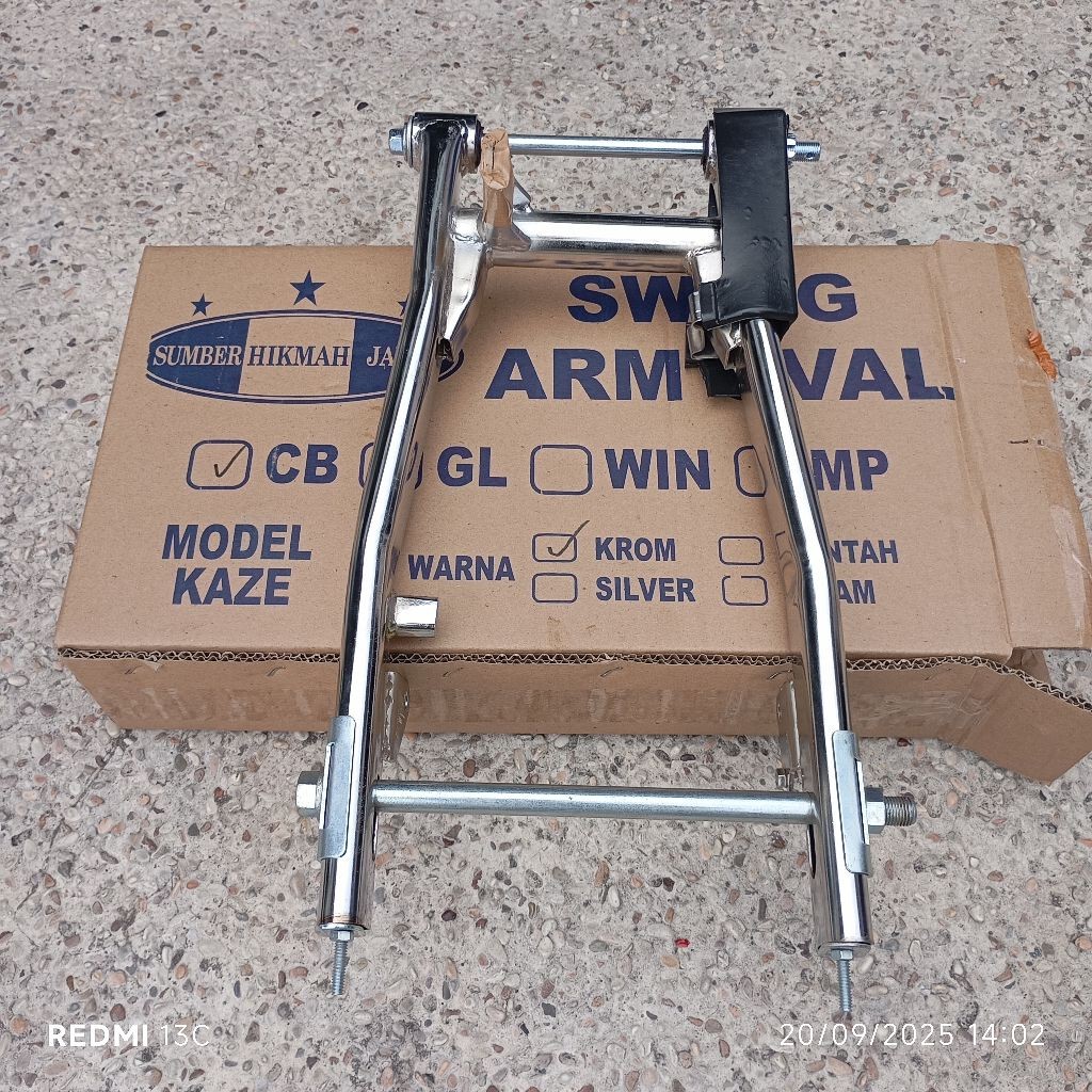 Swing ARM Oval W175 PNP CB Crom fullset Tinggal Pasang Swing ARM oval merek Shj CB Crom murah real s