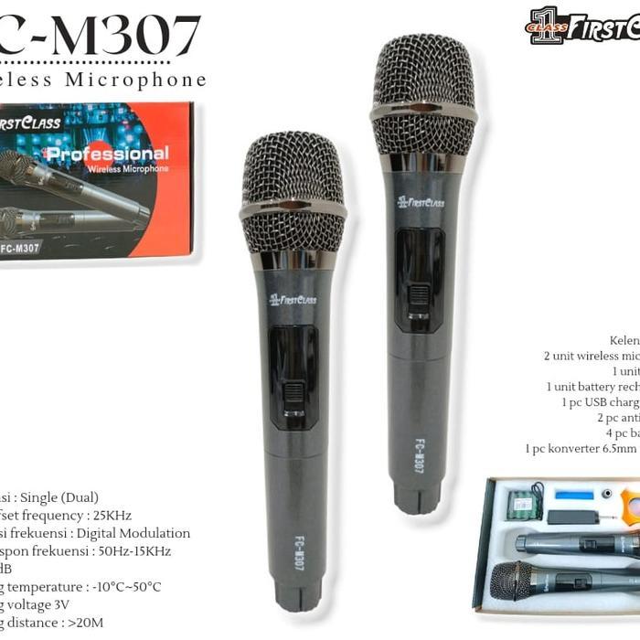 mic wireless 2 mic original bagus suara enak jelas