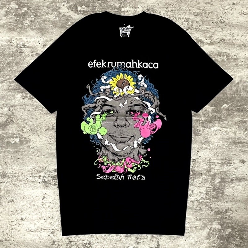 Efek Rumah Kaca - Sebelah Mata Tshirt - Black