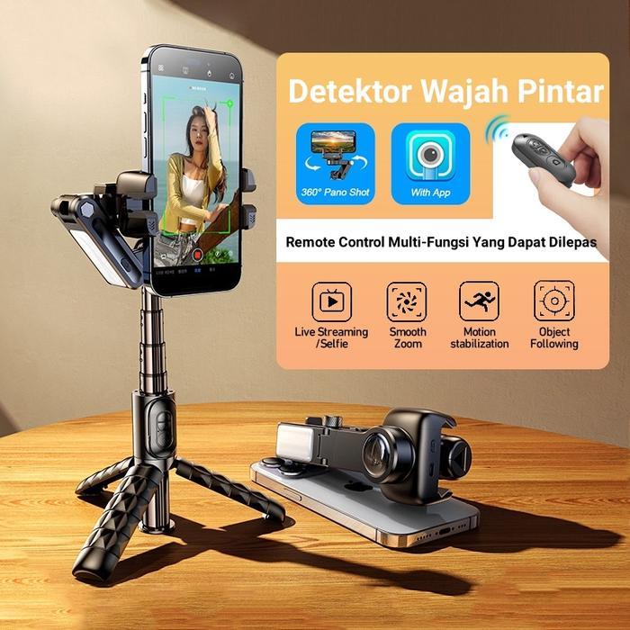 TNW-Q18 Gimbal Stabilizer Handphone Gimbal Hp Stabilizer Tongsis Hp