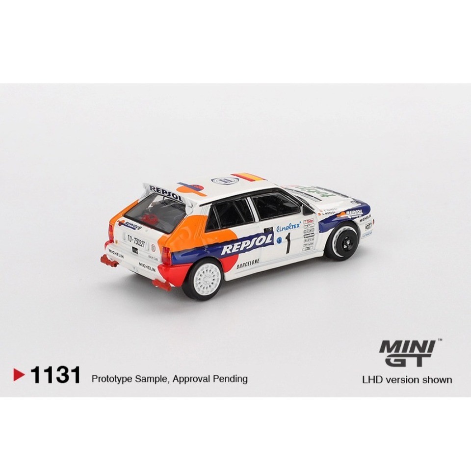 PreSale MINIGT 1:64 Lancia Delta HF Integrale Evoluzione #1 1993 Rallye Monte-Carlo Blister Packagin