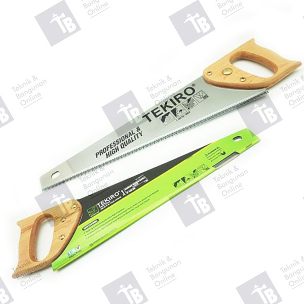Tekiro Gergaji Tangan Gagang Kayu 2 Mata 18 inch & 20 Inch / Gergaji Kayu 2 Mata 18" 20" TOOLS / ALA