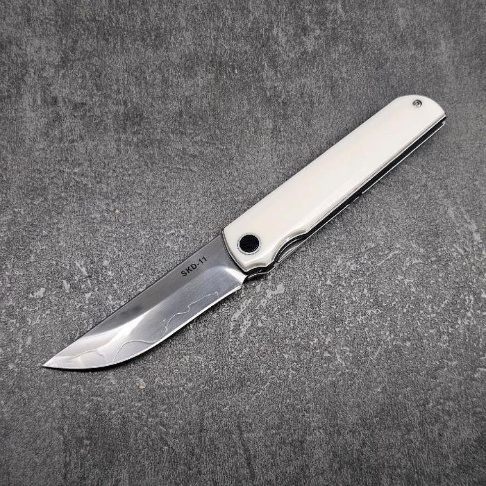 Pisau Lipat SREF SKD11 San Mai Blade Folding Knife