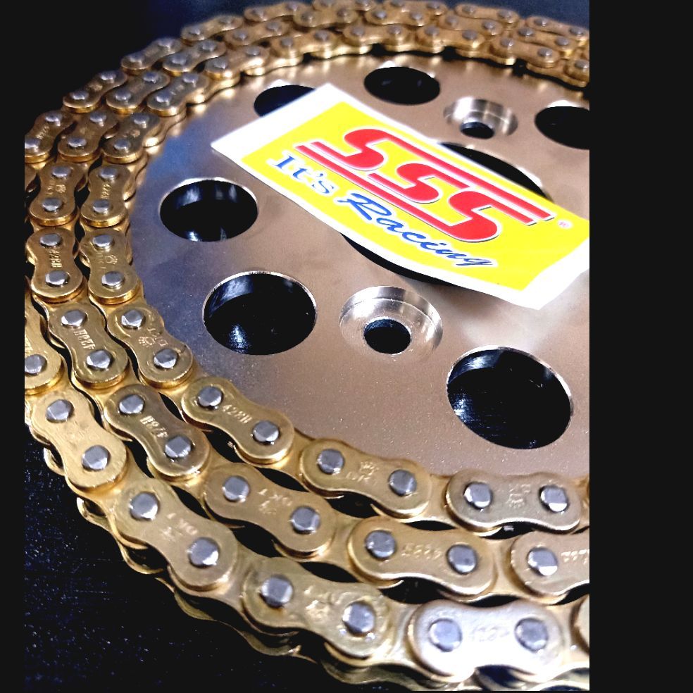 Gear Gir Set SSS Scorpio Rantai Gold 428 - 415 Gear Set Sss Scorpio Rantai Gold