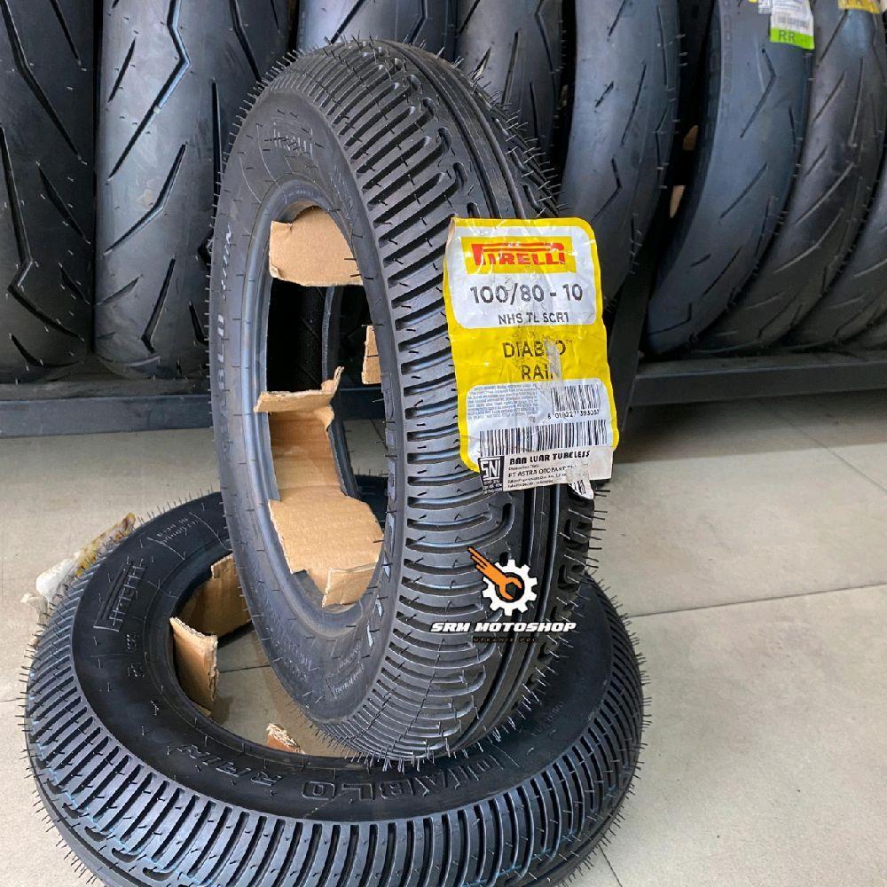 BAN PIRELLI DIABLO RAIN 100/80-10 SOFT COMPOUND FOR VESPA CLASIK / MINI GP RACE